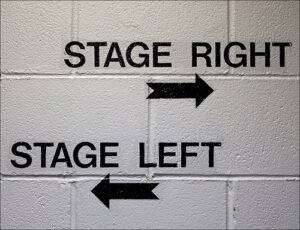 stage right, stage left
