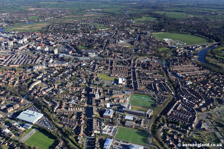 Aerial view of Chester