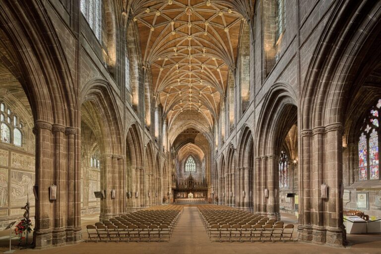 The nave of Chester Cathedral