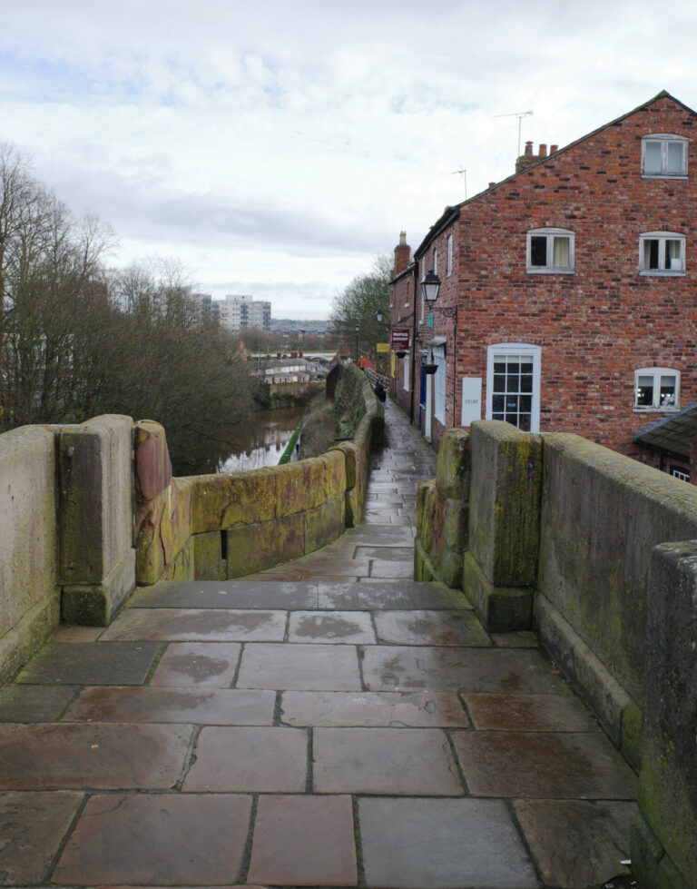 Chester city walls near the Northgate