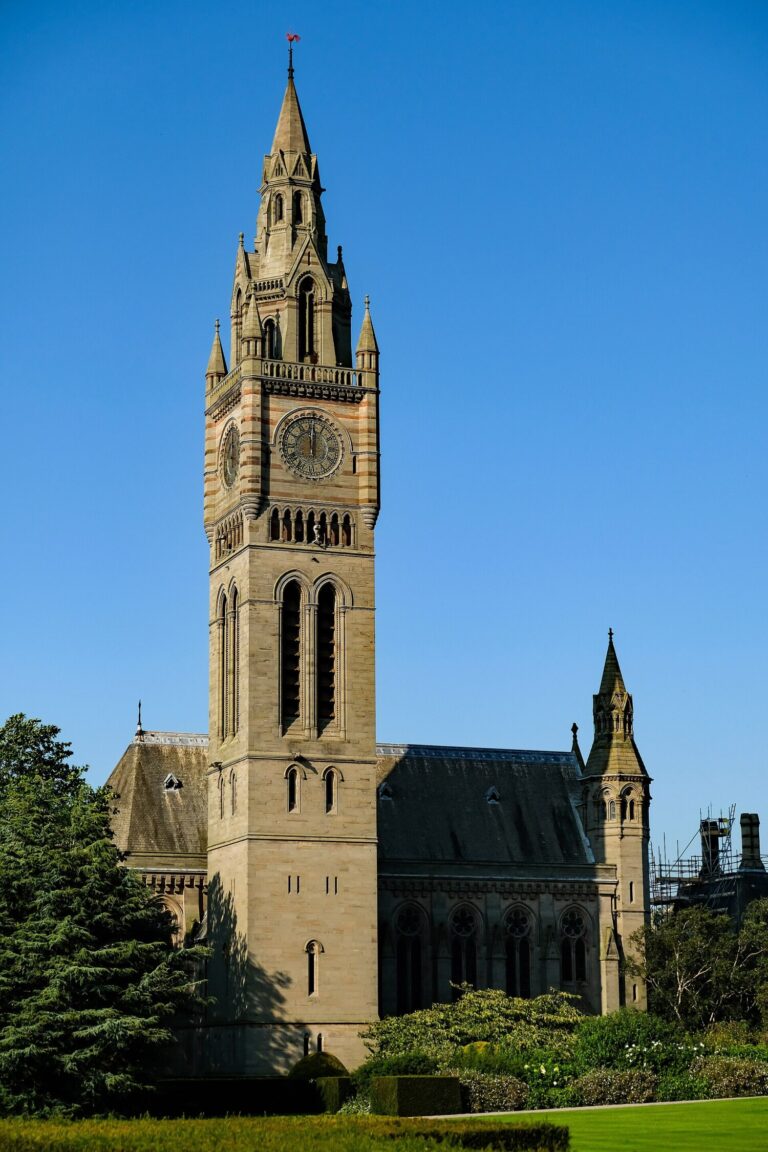 Eaton Hall chapel and clock tower