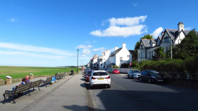 The old sea front at Parkgate on the Wirral