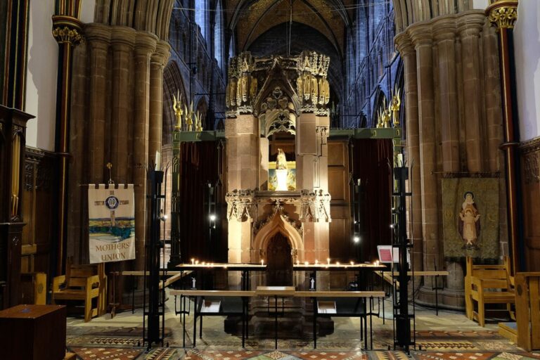 The shrine of St Werburgh
