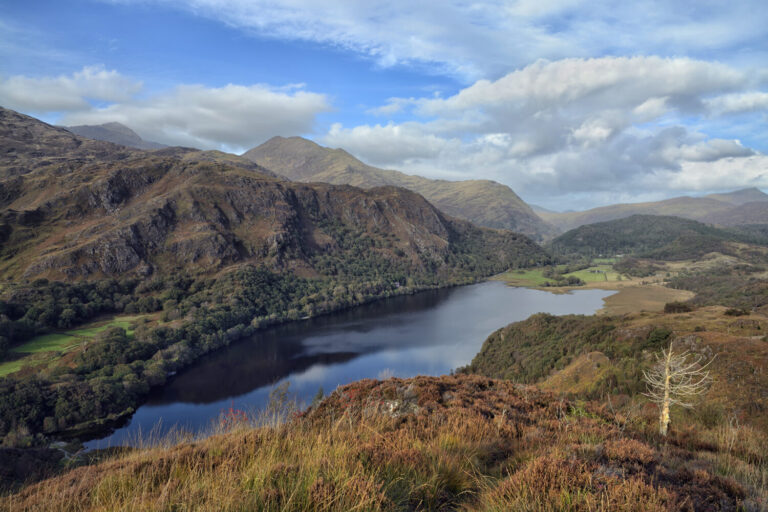 Lake and mountains in Eryri, Snowdonia