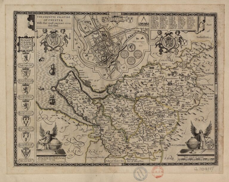 John Speed’s 1610 map of Chester